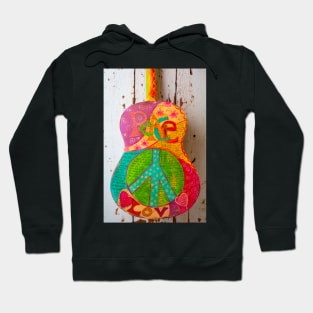 Peace Love Guitar Hoodie